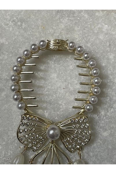 Selen Aksesuar Bow Model Dangle Knob Buckle