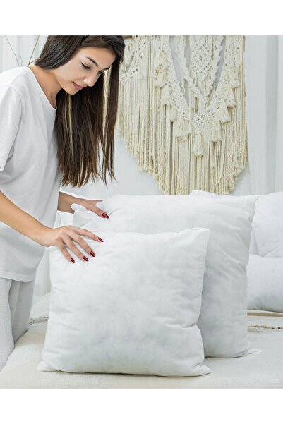 ephes 2Pcs Квадратна біла ультра пухка подушка подушка 100 чистий силіконовий...