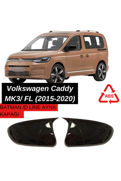 Monlion MONLİON VOLKSWAGEN CADDY MK3/ FL/2015-2020 Uyumlu Yarasa Ayna Kapağı
