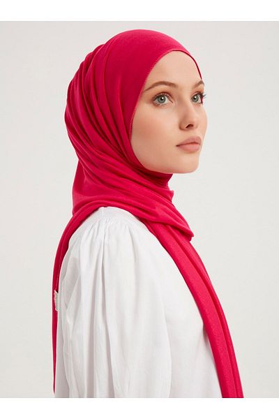 Saless Mercerized Combed Shawl - Fuchsia - Shawless