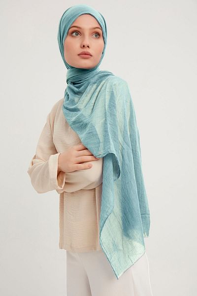 Saless Confort Shawl - Water Green