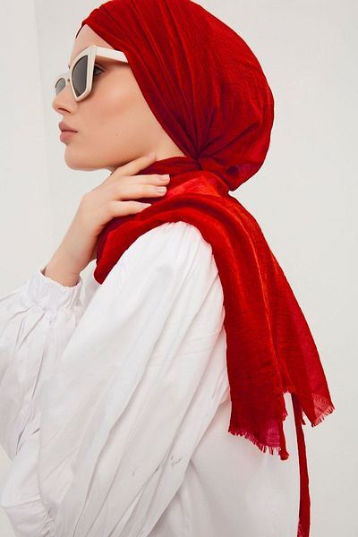 Saless Confort Shawl - Red