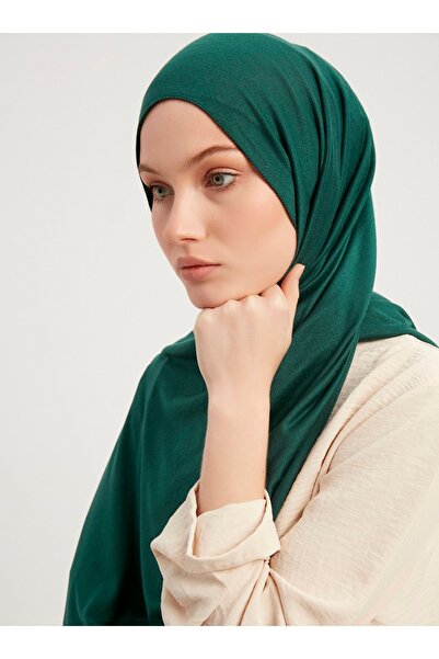 Şaless Σάλι Emerald Lycra Χτενισμένο Βαμβακερό Viscose 70x180cm