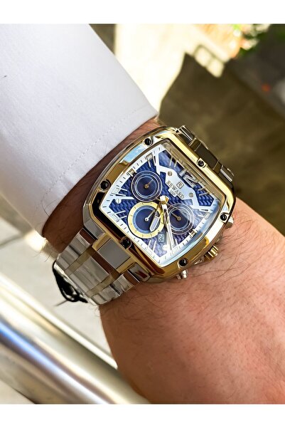 Reward Men's Steel Wrist Watch and Bracelet Combination