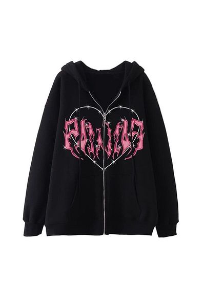 GOSSİP TEAM Gossip Team Touz Harajuku - Pink Shoulder and Black Striped Cardigan