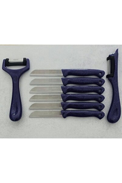 Solingen 6'lı Meyve-sebze-doğrama Bıçağı Ve 2'li Soyacak 8'li Set Mor