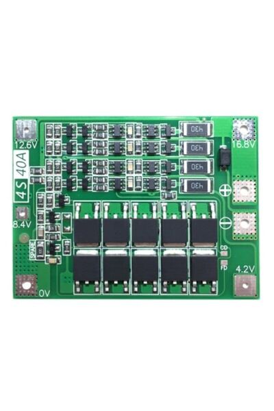 Genel Markalar 4s Bms 40a Matkap Uygun Balanslı 16.8v 4 Pil 18650 Lityum Bata...