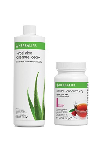Herbalife 473 ml 1 Ad Aloe Içecek Ahududu Ar 50 gr Çay 1 Ad