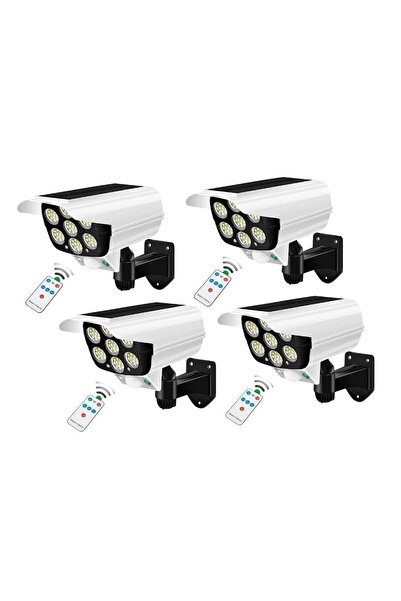Unichrome 4 Adet Kamera 30 1 Led Güneş Enerjili Hareket Sensörlü Solar Aydınl...