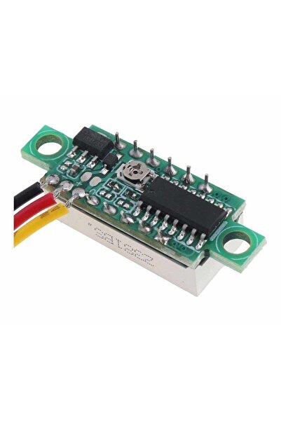 Arduino Dijital Mini Voltmetre Dc 0v-100v Gerilim - Voltaj Ölçer 3 Kablo