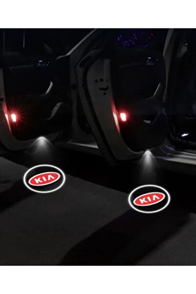 Unichrome Kıa Logolu Kapı Altı Logo Lamba Pilli Sensörlü Kolay Montaj