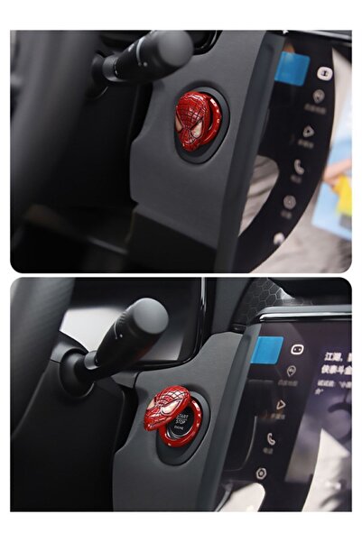 Unichrome Red Metal Spiderman Start Stop Frame Protective Cover