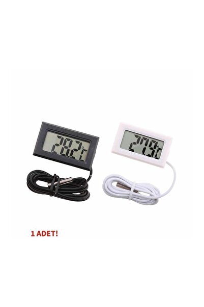 Genel Markalar Sıcaklık Isı Termometresi Mini Dijital Isı Ölçer Ntc Sensör -50c 110c Buzdolabı Akvaryum Oda Depo