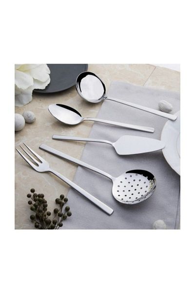 Nehir Deniz 5 Piece Plain Service Set