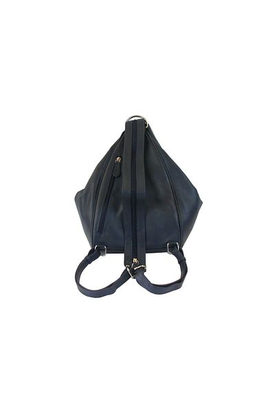 Flanigan HGL Echt- Leder dunkelblau Damen Tasche Cityrucksack multifunkční 19225