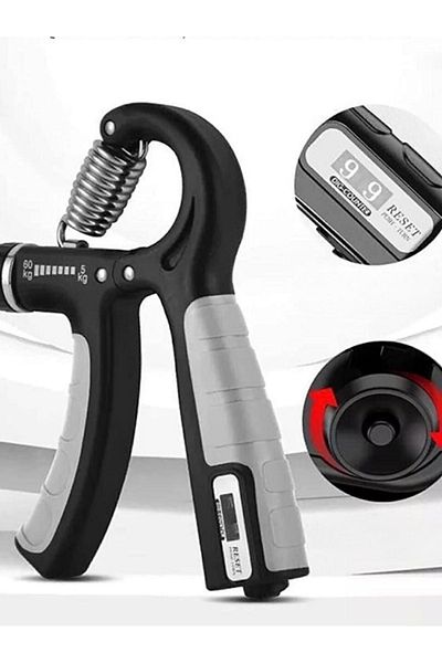 Unichrome Gray Counter Hand Spring 60 Kg – 5 Kg Adjustable Wrist Muscle Strengthener