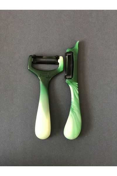 Solingen Green Marbled Peel Sideways and Upright