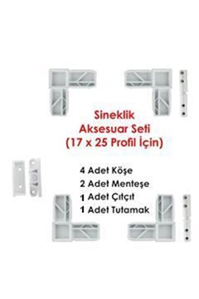 Sineklik Aksesuar Seti Beyaz Renk