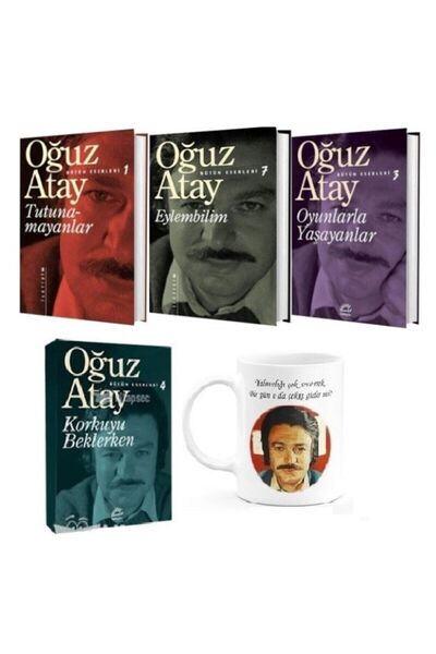 İletişim Yayınları OĞUZ ATAY TUTUNAMAYANLAR – EYLEMBİLİM – OYUNLARLA YAŞAYANLAR -KORKUYU BEKLERKEN -KUPA HEDİYE