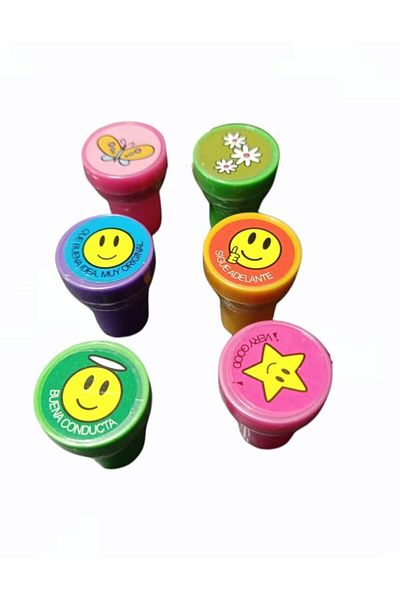 Pippa Set of 6 Seal Printers for Kids Emoji Flower Pen Head