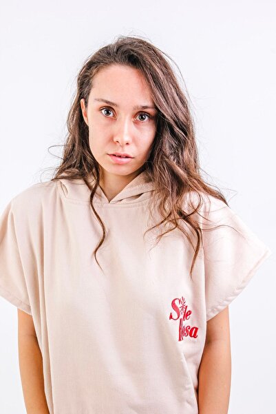 Sole Rosa Πετσέτα παραλίας Solenrosa Towel Poncho Cream