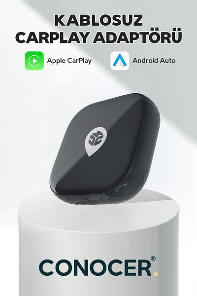 CONOCER Apple Iphone Ios And Android Auto Compatible Wireless Carplay Adapter Wireless Carplay Converter