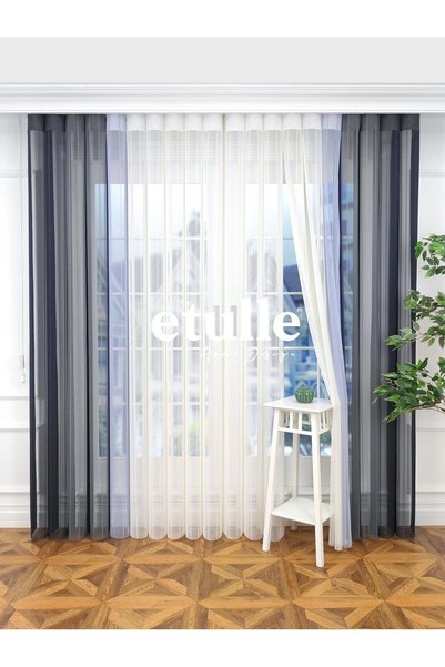 Etulle Madrid - Yeni Nesil Akıllı Dikey Tül Zebra Perde