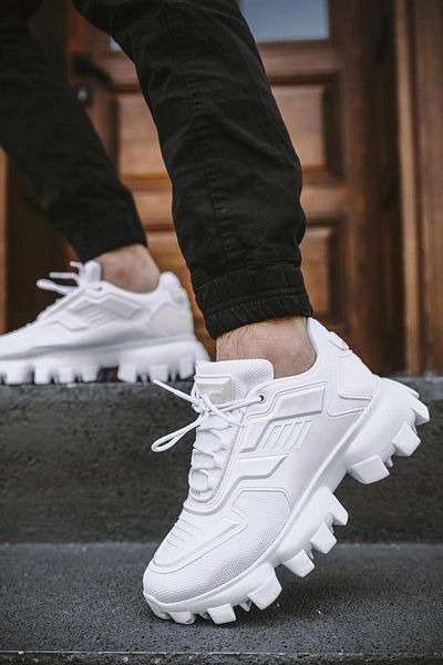 MORENİCA Men's White Orthopedic Walking Shoes