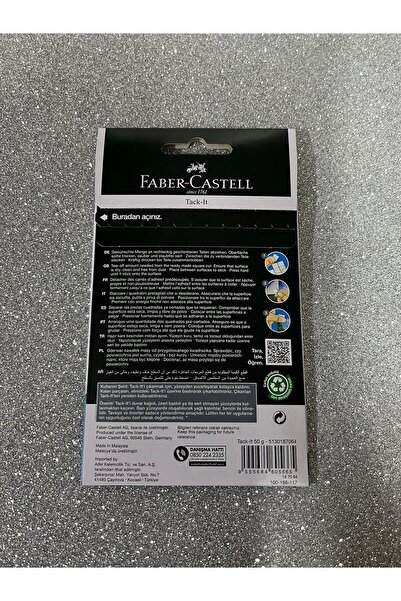 Faber Castell Faber Çok Amaçlı Beyaz Hamur Yapıştırıcı Patafix 90 Adet Tack - It