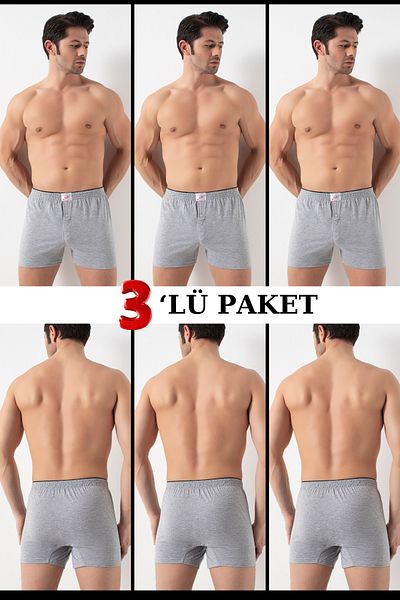 DONEX Σετ 3 ανδρικών μπόξερ Navy Blue