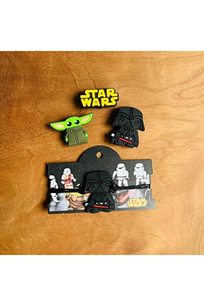 Crocs Star Wars 4 Lü Set Crocs Jibbitz Terlik Süsü ve Makrome örgülü Ayarlamalı Çocuk Bilekliği