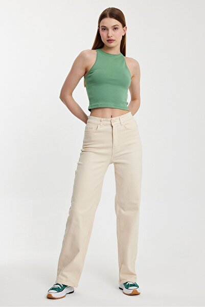 Penyelux Women's Baggy High Waist Oversize Palazzo Jeans