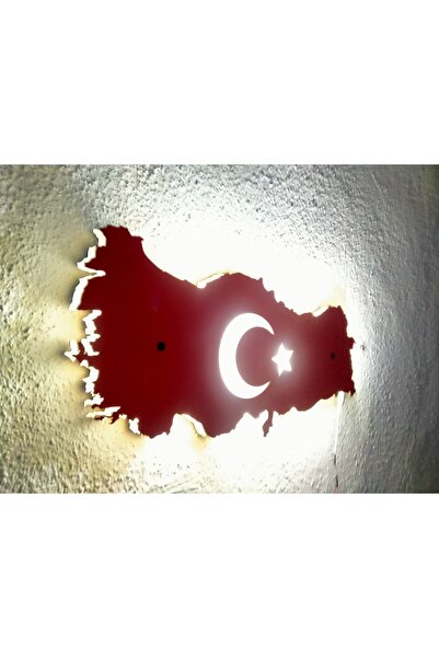 Rakkun Tasarım Işıklı Türkiye Haritası MDF
