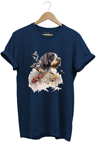 WİDİ HUNTER Premium Regular Fit T-shirt - Lov Sa deznom, Lovni pas i Lovna pt...