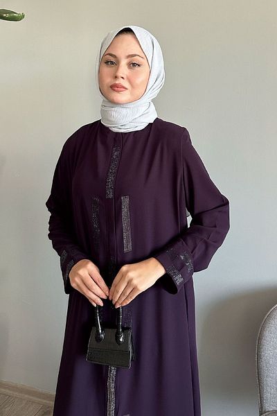InStyle Plum Ferace με πέτρινη λεπτομέρεια κρυφή πατέντα