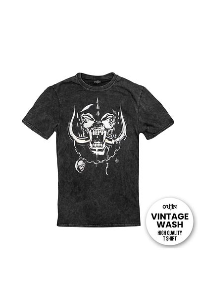 Orijin Tekstil Motörhead England Front Back Printed Unisex Washable Vintage T-shirt