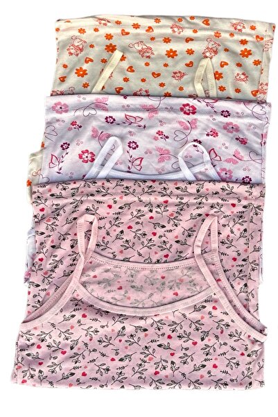 Katmirra Viscose Girl's panty Undershirt - 6-piece patterned Rope Strap Gift
