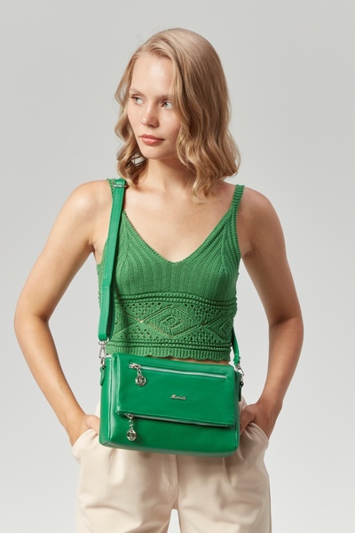 Morpelikan Women's Four-Compartment Adjustable Shoulder Strap Clutch Crossbody Shoulder Bag