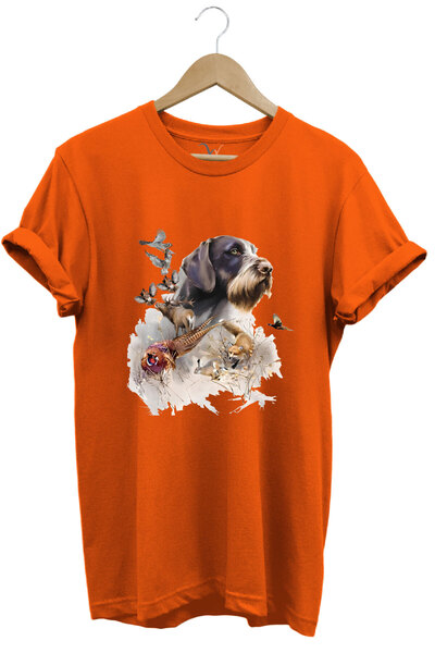 WİDİ HUNTER Premium Regular Fit T-shirt - Lov Sa deznom, Lovni pas i Lovna pt...