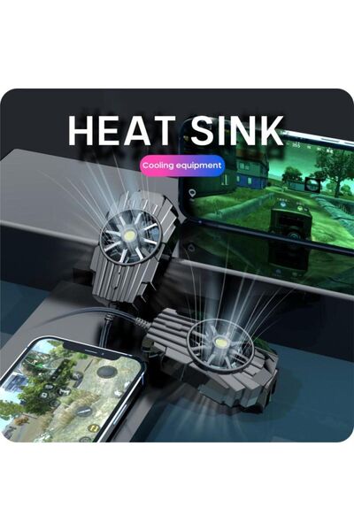 Miscase Tüm Telefon Modelleri ile Uyumlu Oyun Hızlandırıcı Cep Telefon Soğutma Fanı Radyatör Soğutucu