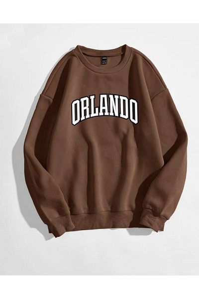 FAVORİST Φούτερ Unisex ORLANDO με στάμπα με λαιμόκοψη