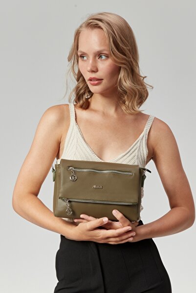 Morpelikan Women's Four-Compartment Adjustable Shoulder Strap Clutch Crossbody Shoulder Bag