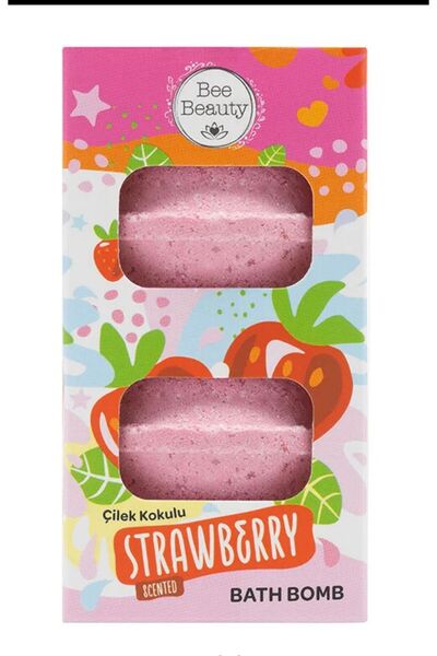 Bee Beauty Çilek Banyo Topu 2 x 50 gr
