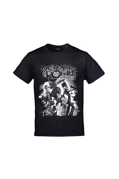 Orijin Tekstil My Chemical Romance Printed Unisex Black T-shirt
