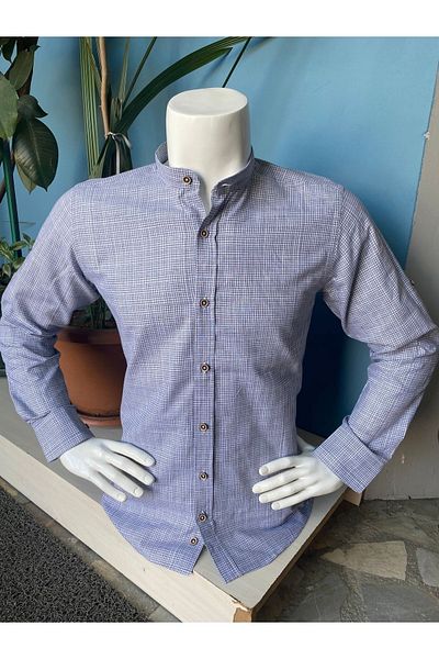 CLASSO Cotton Prevailing Collar Sleeve Epaulets Shirt