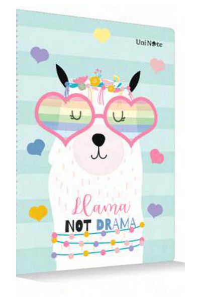 ÇINAR DEFTER Caiet de școală A4 cu model Lama cu 60 de coli