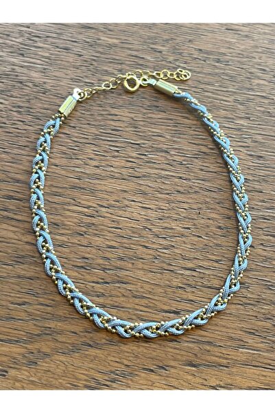 emy by emel luxury silver jewelry Bebe Mavi İpek İp Halhal 925 Ayar Gümüş