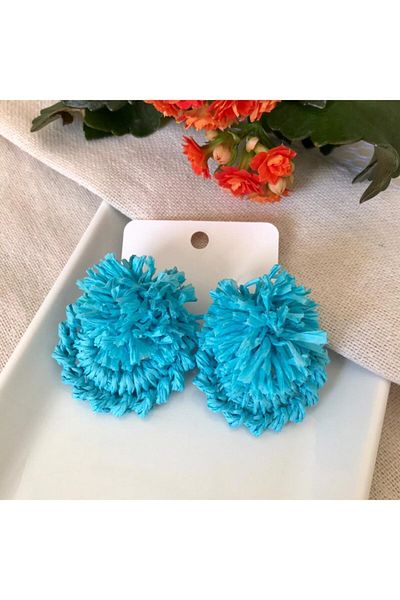 By G Tasarım Straw Design Earrings