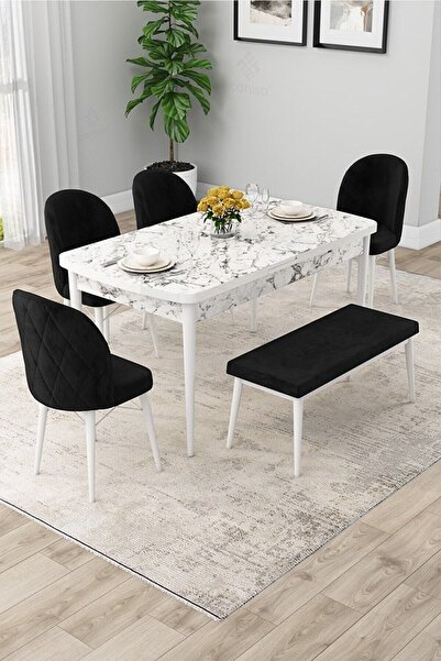 Canisa Rut Serisi 80x132 Açılabilir Yemek Odası Masası