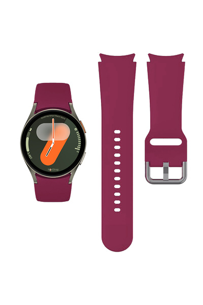 NovStrap ساعة سامسونج جالاكسي 7 6 5 برو 4 Fe 40 42 43 44 45 46 47 ملم متوافقة مع حبل سيليكون مع دبوس تغطية كاملة